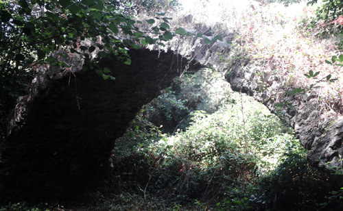 Località Bosco di Maglia: il ponte visto da sud est